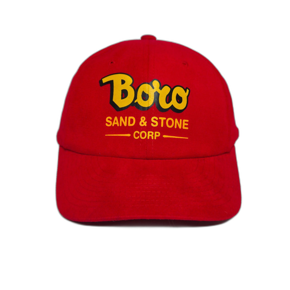 Boro Sand & Stone Corp Red Snapback Hat | Yupoong One Size Adjustable Cap